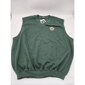 Ashworth Mens 1998 US Open Olympic Club Golf V-Neck Sweater Vest Green Large NWT